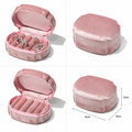 The Velvet Rectangle Ring Jewelry Box Case, Velvet Lined